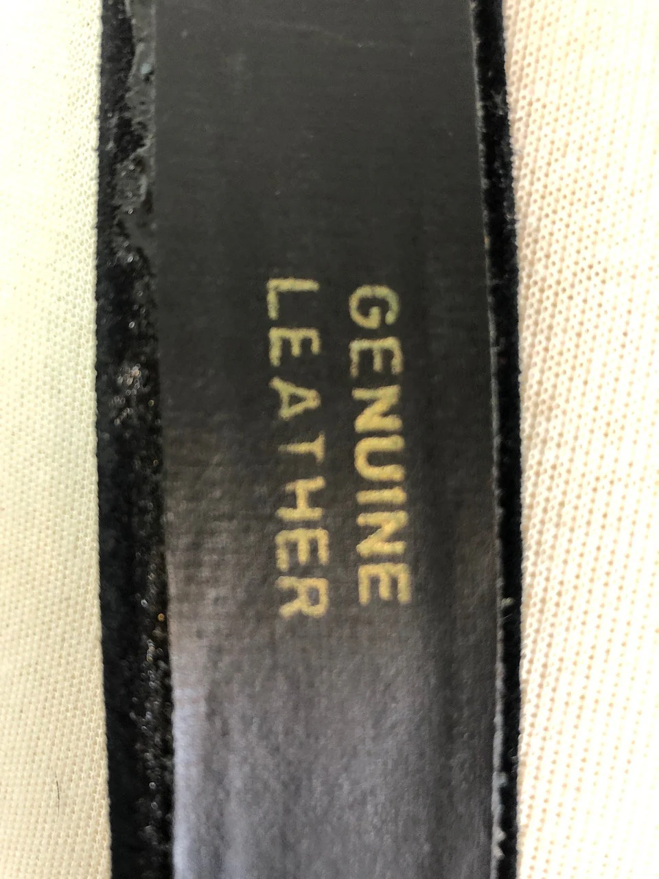 Vintage 80s Black and Gold Leather Belt by Sandy Duftler - Image 4