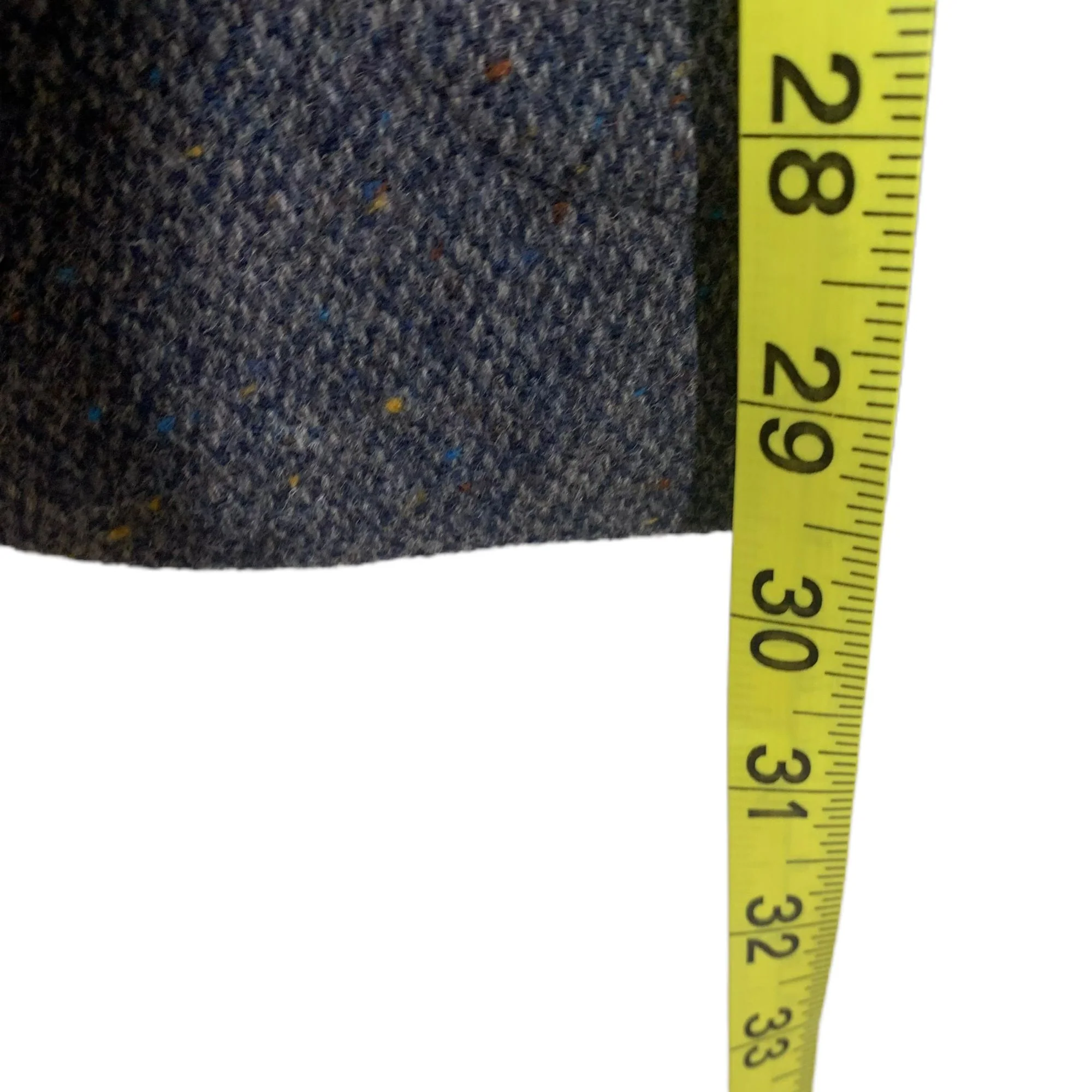 Vintage 80s Blue Lambswool Blend Suede Elbow Patch Sport Coat Xl - Image 8