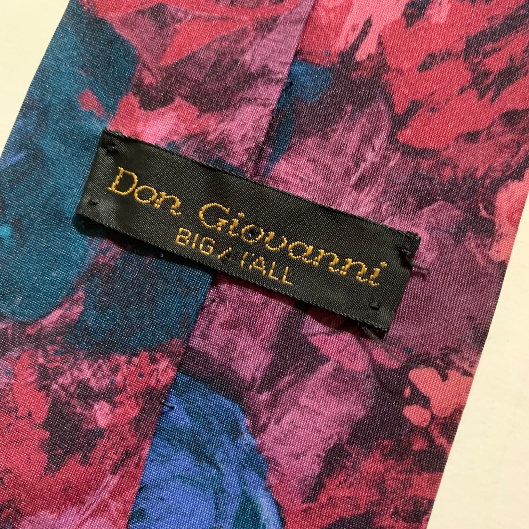 Vintage 80s Bright Print Ties Don Giovanni Tropical with Funky Abstract Bright - Image 13