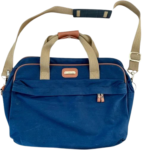 Vintage 80s Carryon Luggage Overnight Bag Blue by Samsonite