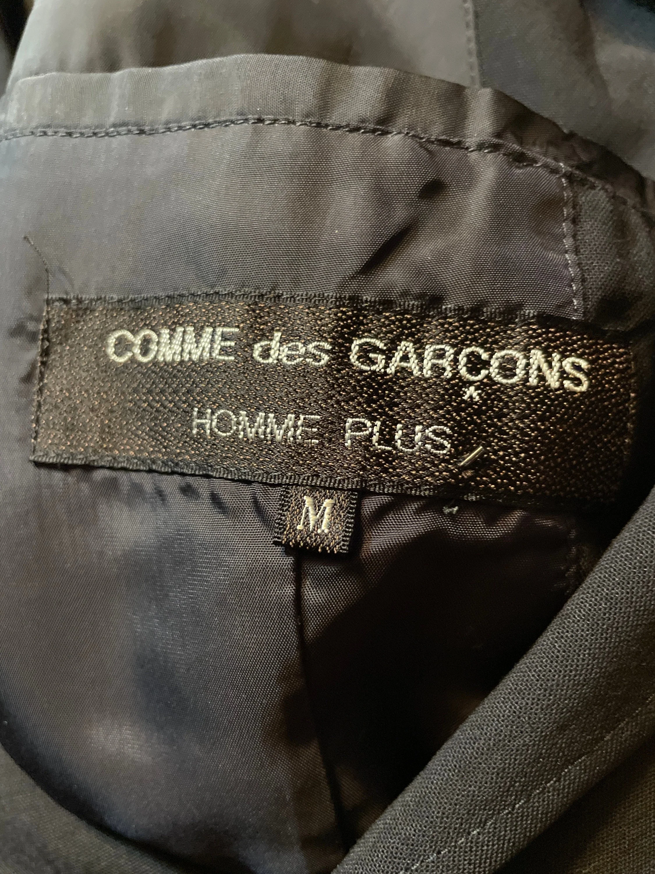 Vintage 80s Comme Des Garcons Homme Plus Summer Blazer 4 Pockets Hunter Jacket Buttonhole Open Lapels Size M by Comme Des Garcons - Image 9