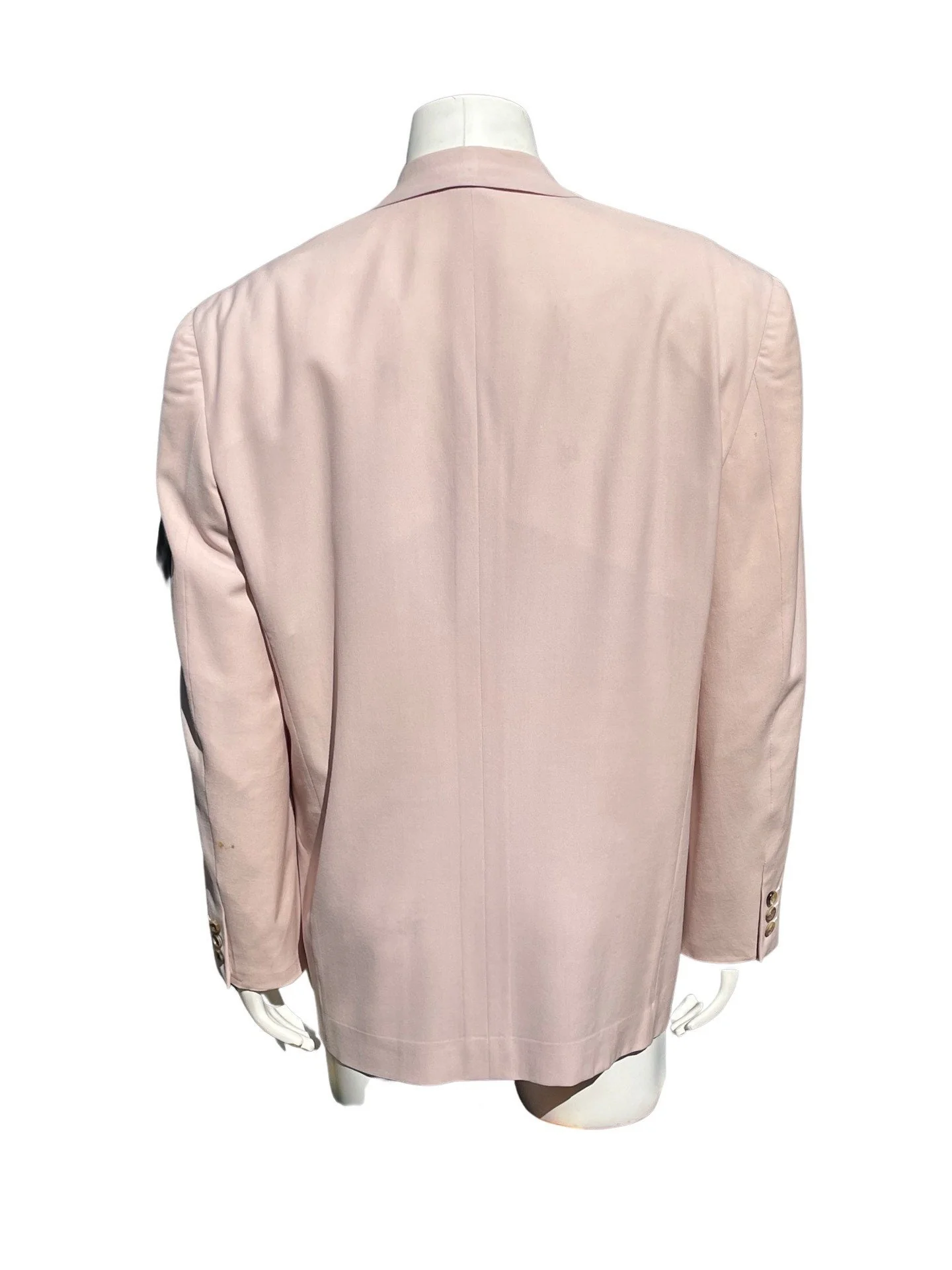 Vintage 80s Comme Des Garcons Homme Summer Pink Blazer Jacket Size M Light Wool by Comme Des Garcons - Image 7