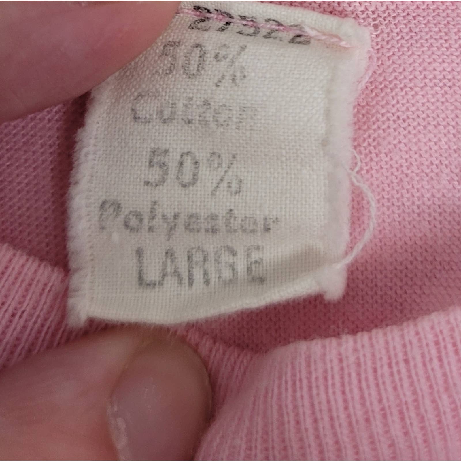 Vintage 80s Crop Top T-Shirt Pink Single Stitch Ringer Rehoboth Beach M by Rehoboth Beach - Image 6