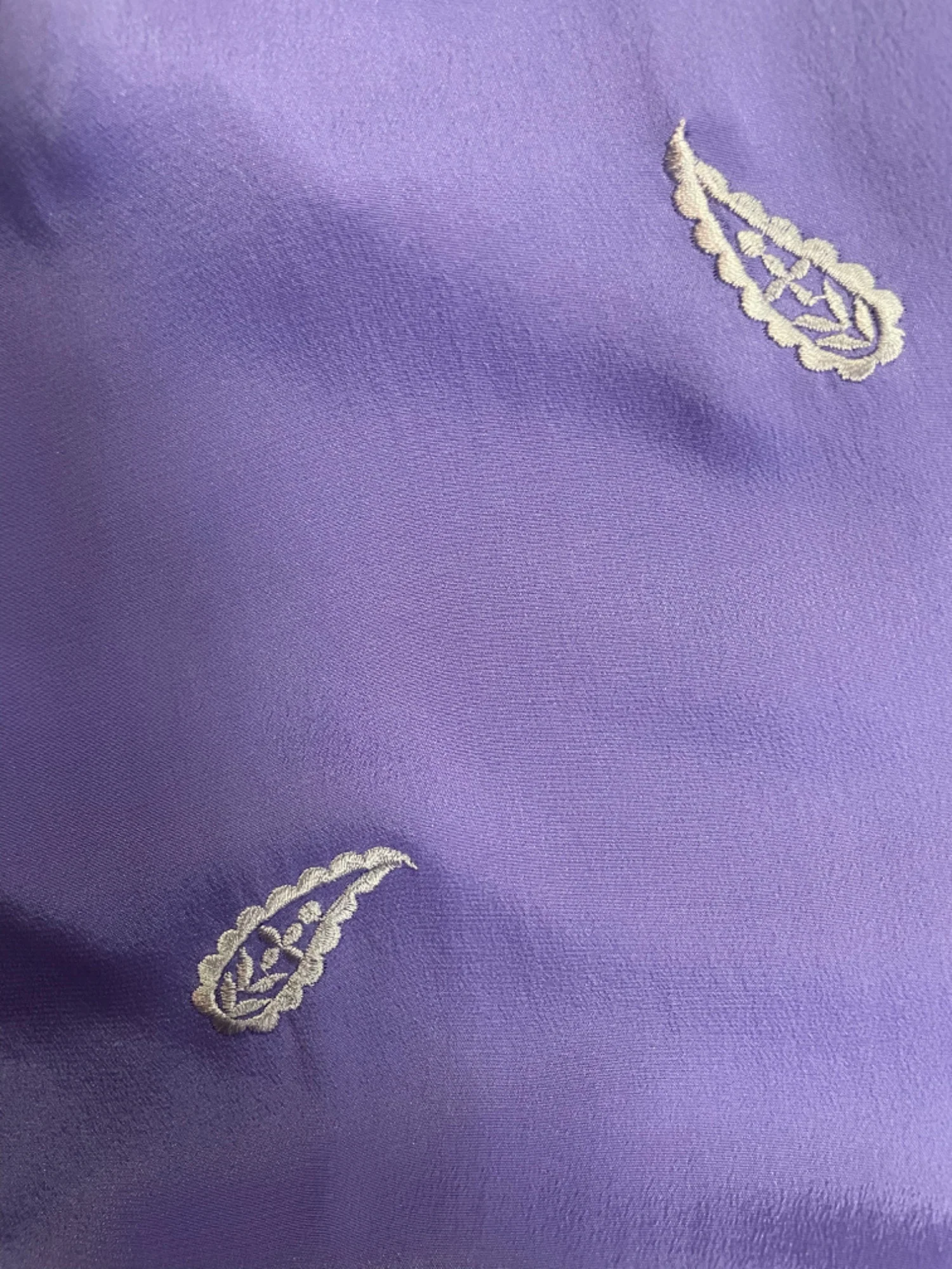 Vintage 80s Diane Von Furstenberg Purple Silk Tunic Blouse by Diane Von Furstenberg - Image 3