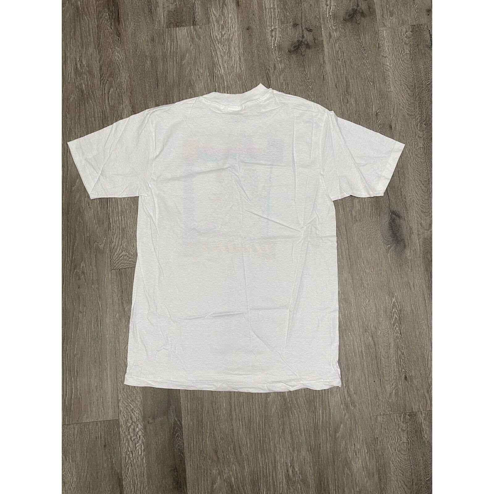 Vintage 80s Examiner Bay To Breakers Shirt Mens M White Single Stitch Nos by Hanes - Image 2