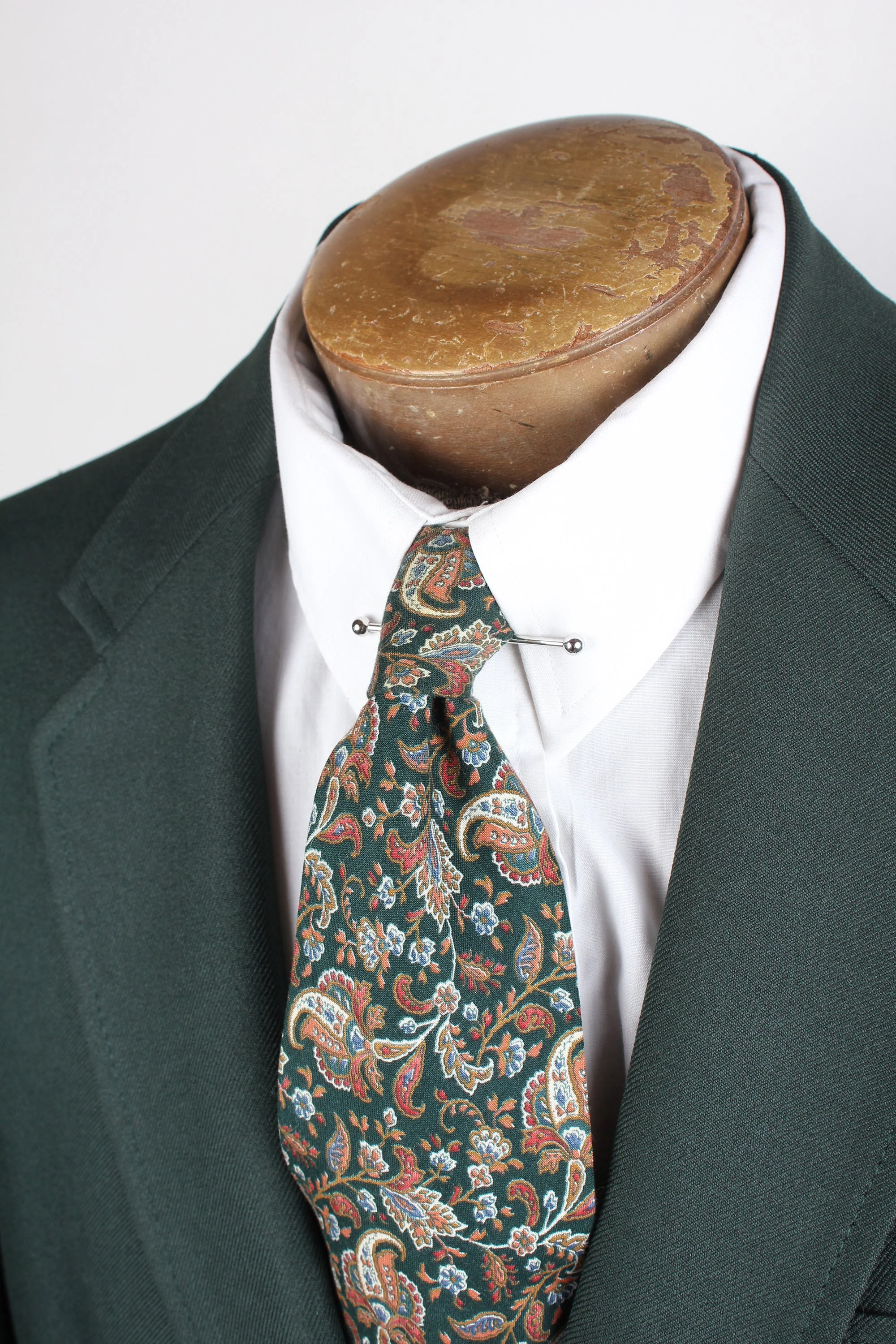 Vintage 80s Forest Green Preppy Sport Coat Brass Buttons Preppy Style - Image 3