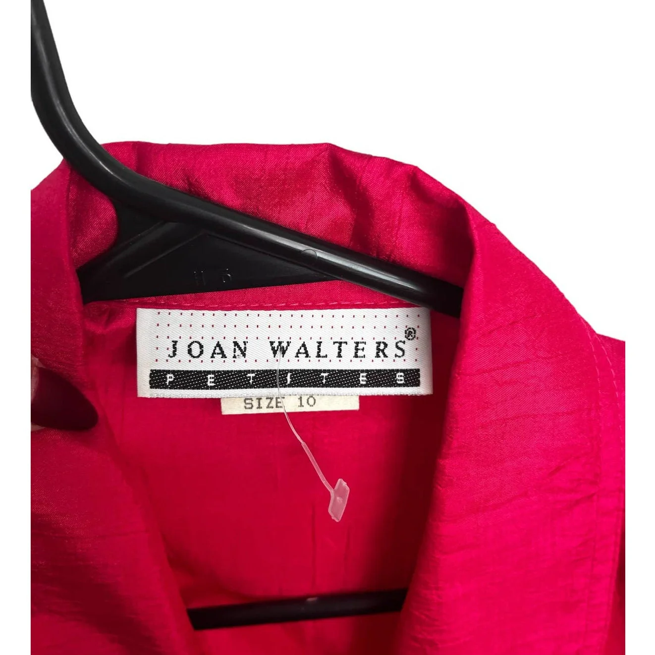 Vintage 80s Fuschia Hot Pink V-Neck Jumper 10 Small/med Winter Retro by Joan Walters - Image 7