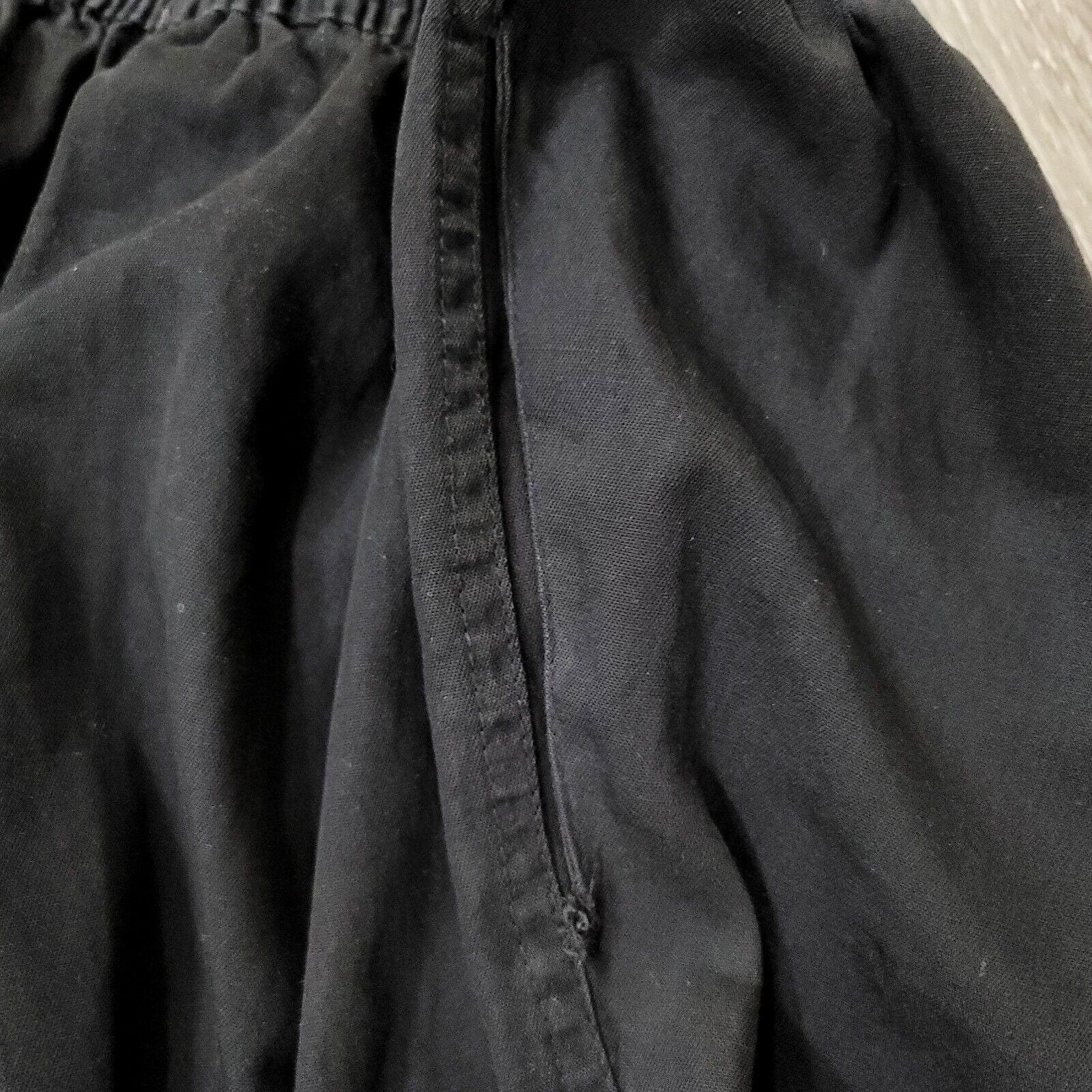 80s Sunwashed Wrinkle Rich Black Wrap Midi Skirt By Gene Ewing Bis - Image 3
