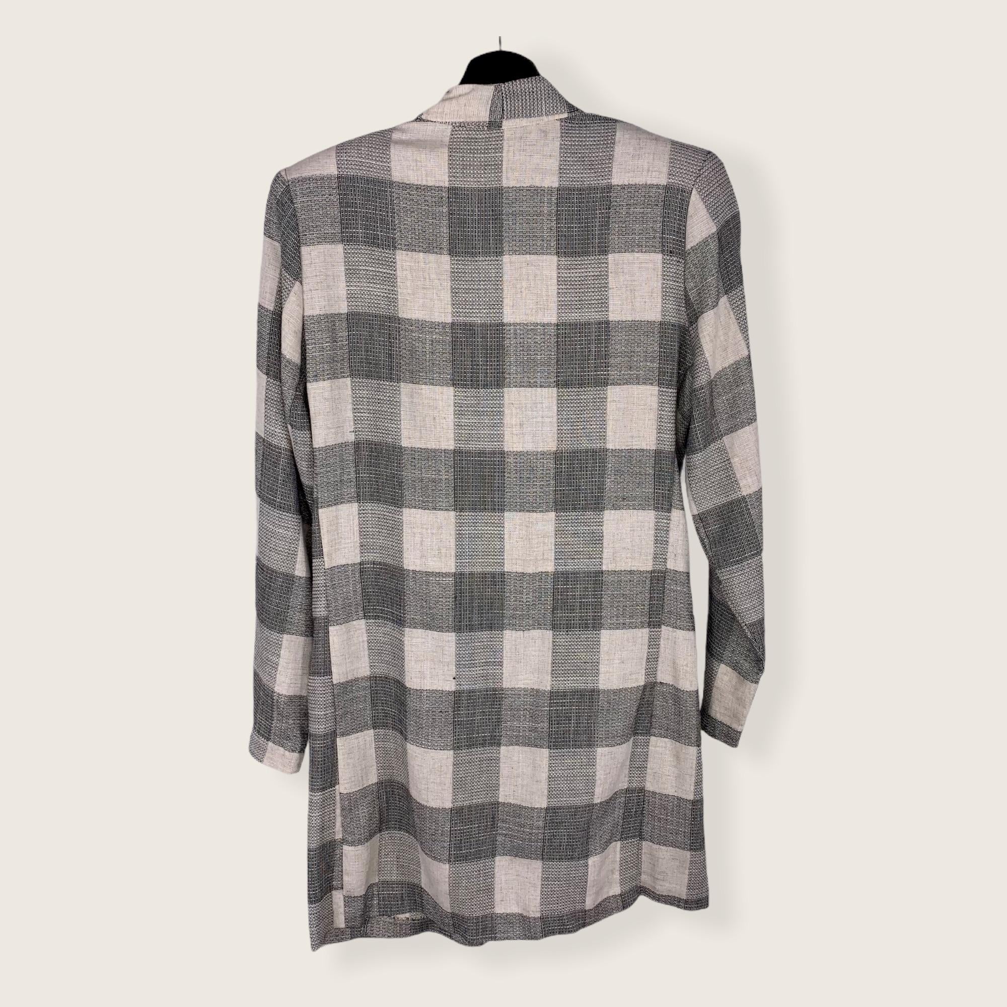 Vintage 80s Gray Big Checkered Blazer Large by Xtrmz - Image 4