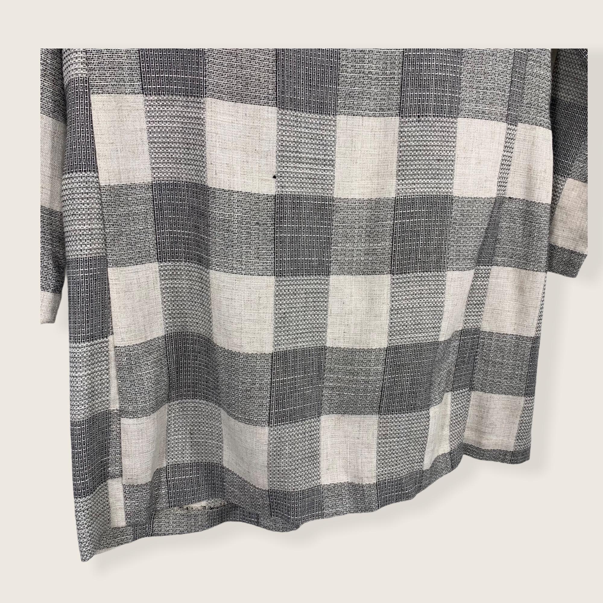 Vintage 80s Gray Big Checkered Blazer Large by Xtrmz - Image 6