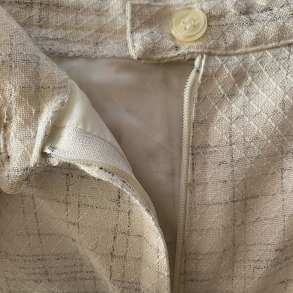 Vintage 80s Haberdasher Piqué Plaid Suit White - Image 4
