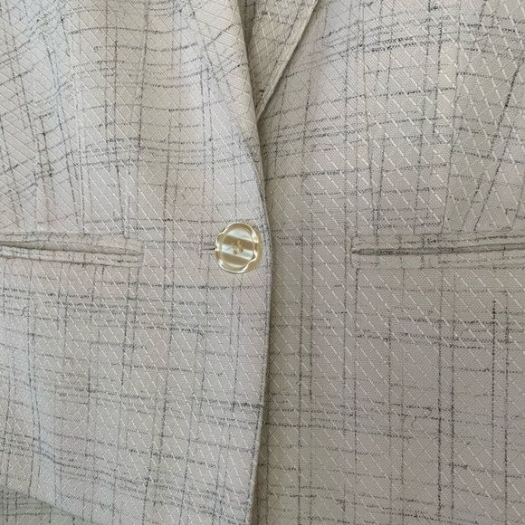 Vintage 80s Haberdasher Piqué Plaid Suit White - Image 5