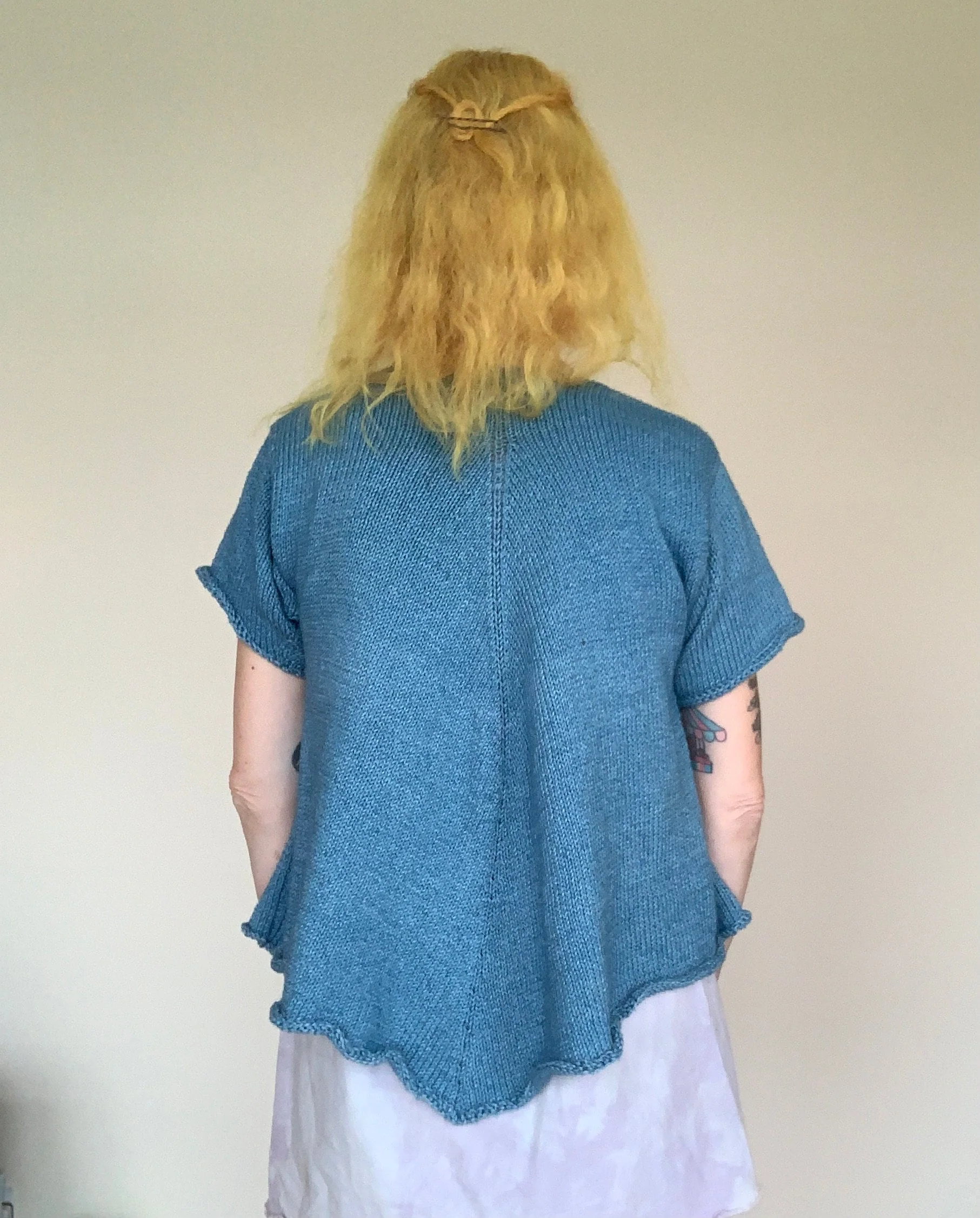 Vintage 80s Handmade Wrap Cardigan Sweater Sz M / L by Love You - Image 2