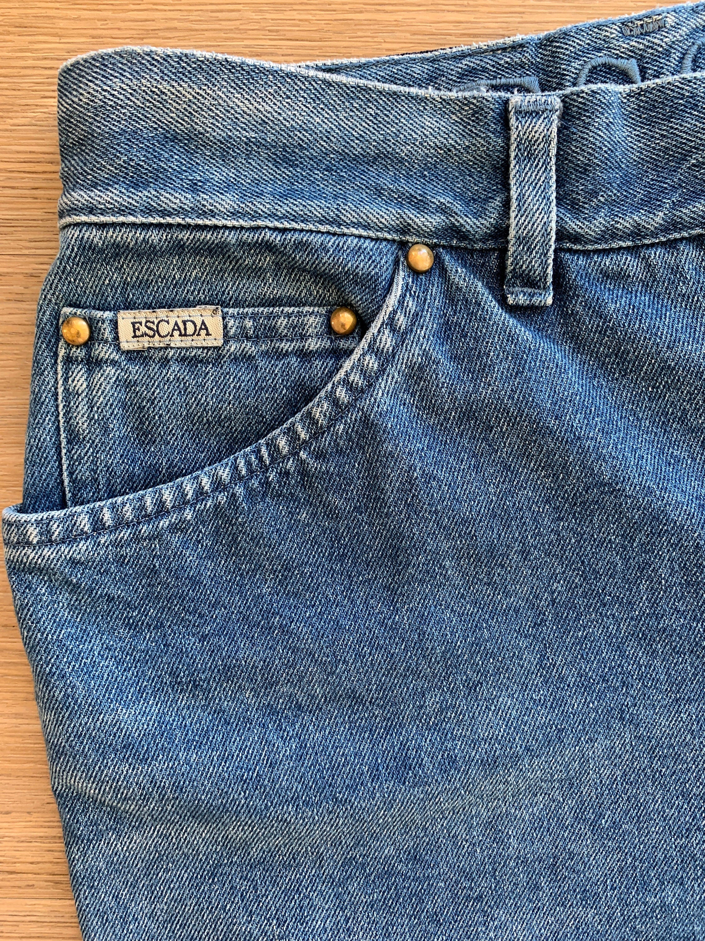 Vintage 80s High Rise Glam Mom Jeans Womens Sz M / L - Fr 42 by Escada - Image 3