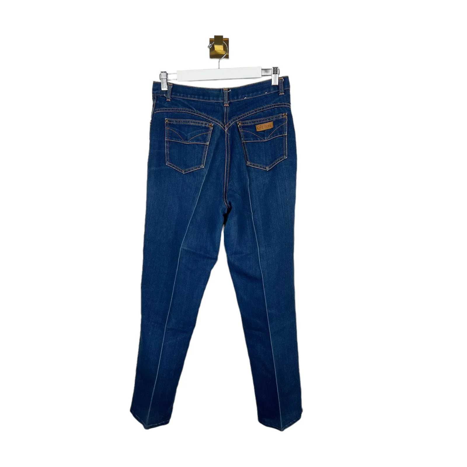 Vintage 80s High Rise Jeanes Front Seam Ankle Length Mom Tapered by Gitano - Image 2