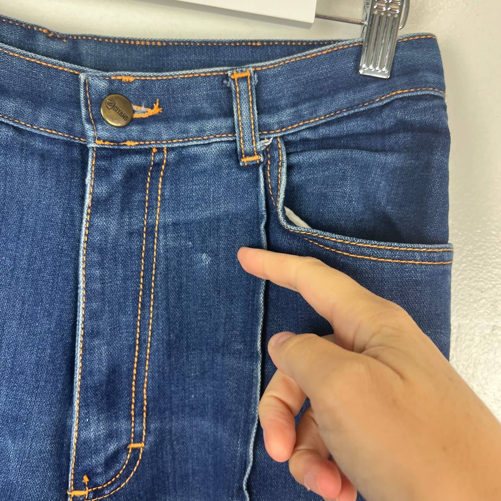 Vintage 80s High Rise Jeanes Front Seam Ankle Length Mom Tapered by Gitano - Image 6