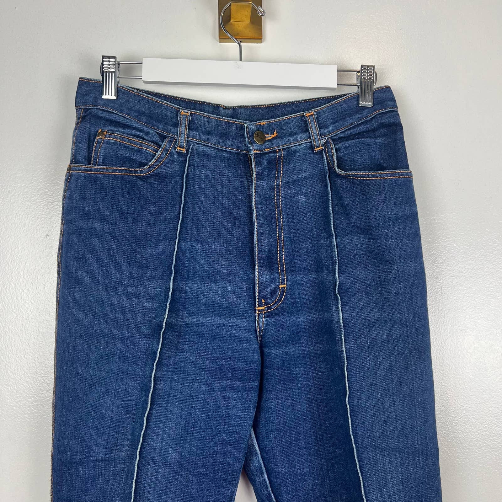 Vintage 80s High Rise Jeanes Front Seam Ankle Length Mom Tapered by Gitano - Image 9
