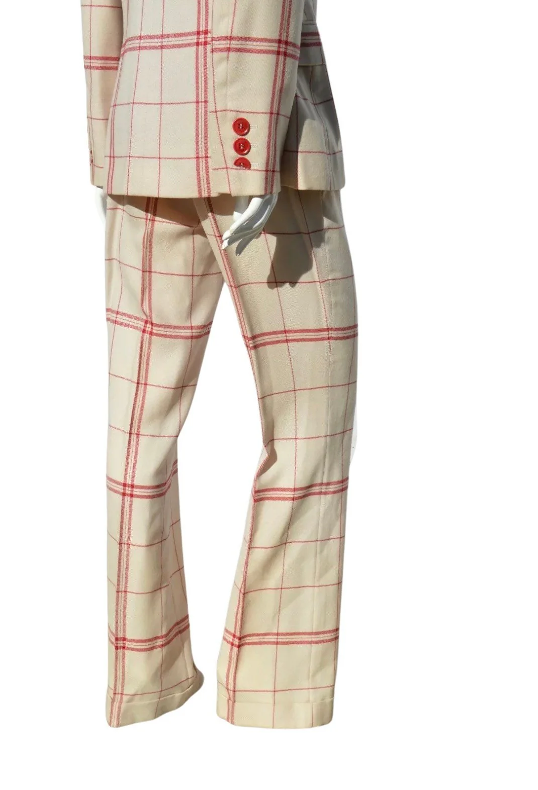 Vintage 80s Iconic Dish Cloth Pant Suit Suit Ensemble Size 12 Jacket and Pants by Moschino - Image 9