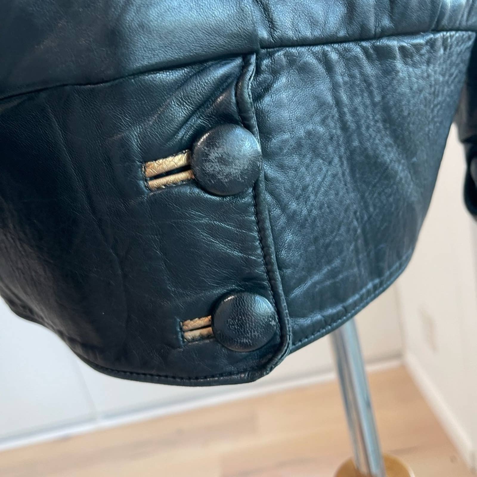 Vintage 80s Julie Duren Leather Jacket Lambs Skin Black Rock Star Style Classic - Image 6
