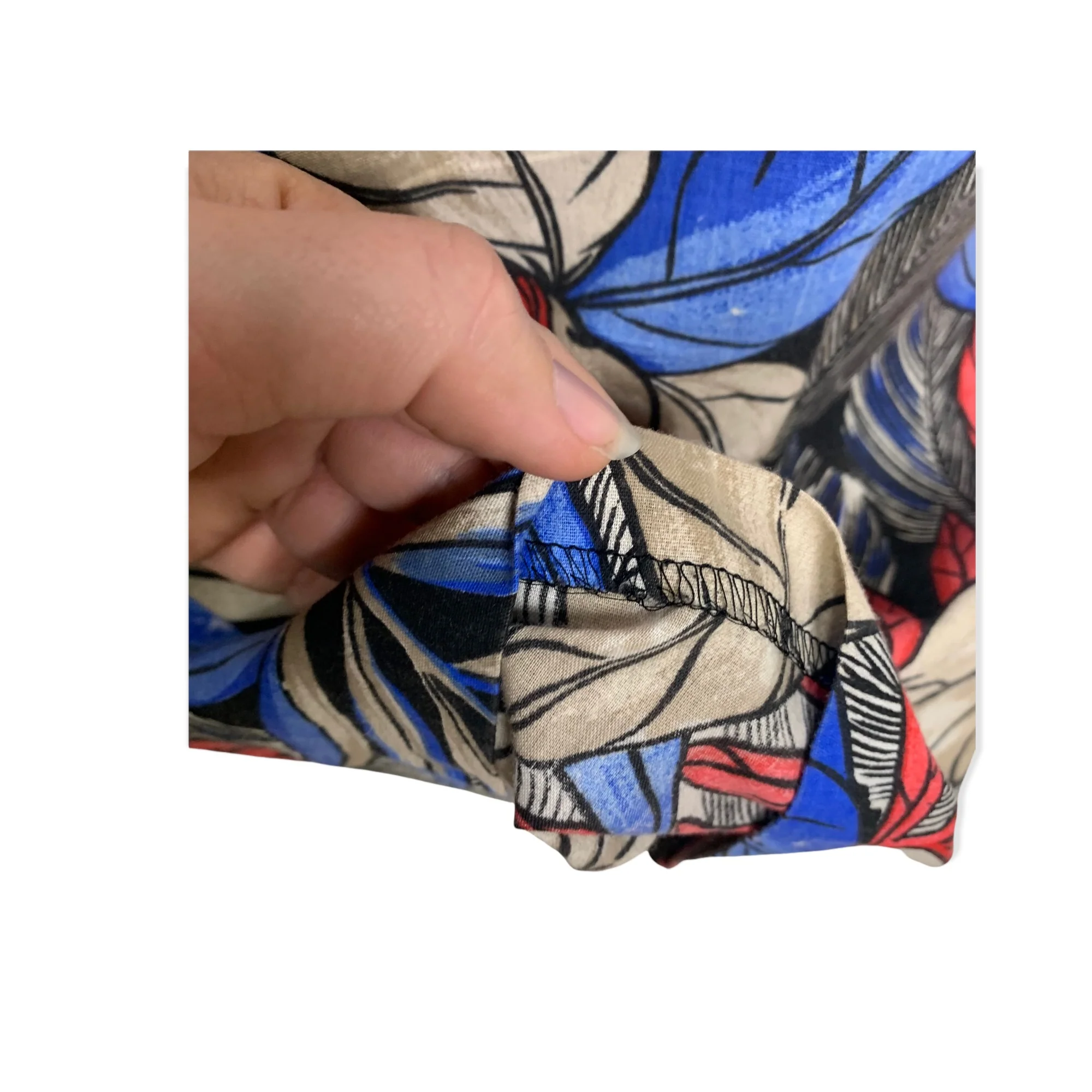 Vintage 80s Jungle Print Short Sleeve Knee Length Dress Small by Wild Dreams - Image 8
