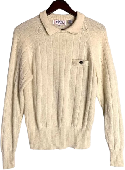 Vintage 80s Lambswool Angora Sweater Novelli Knits