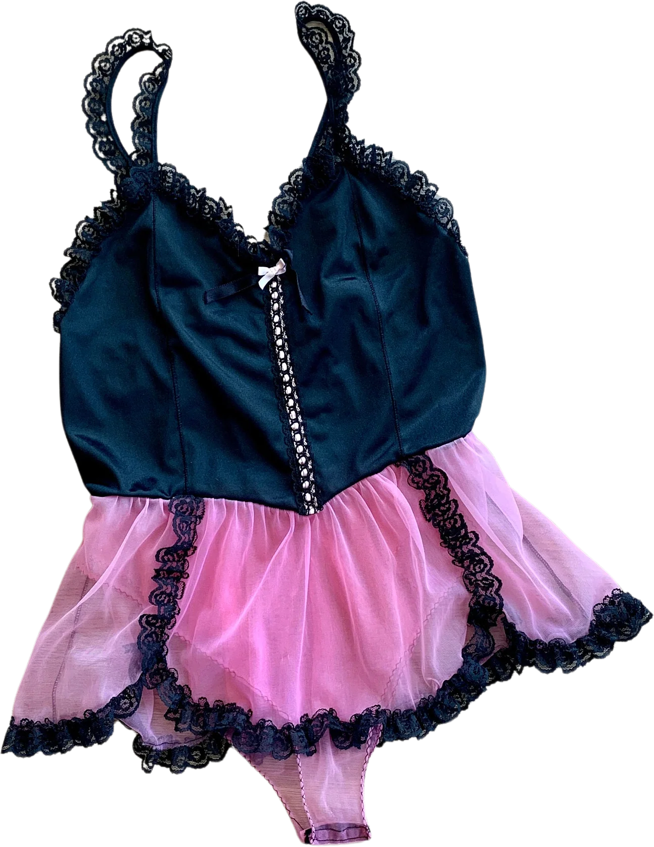 Vintage 80s Loves Delight Teddy Playsuit Sz M by Randi
