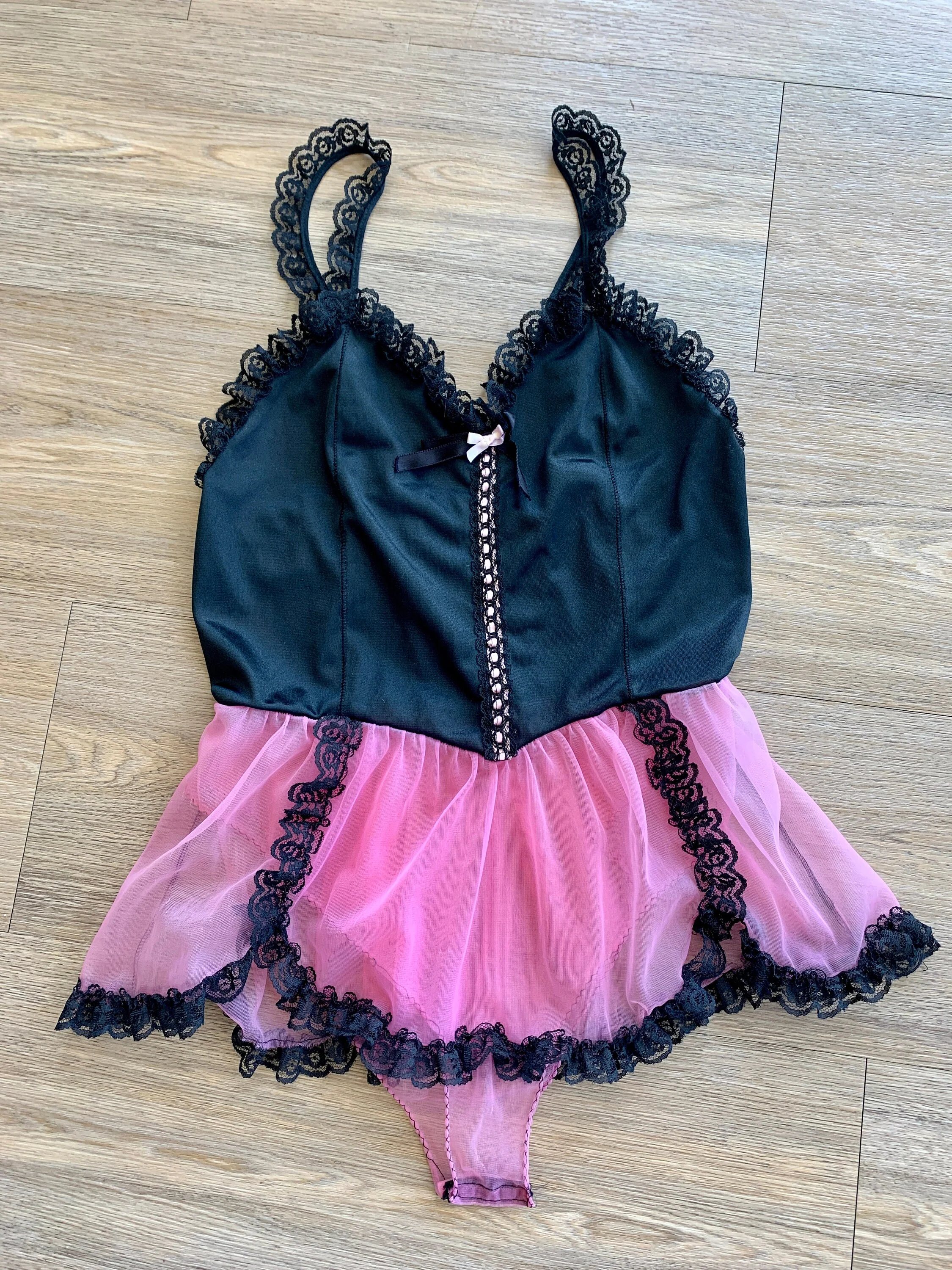 Vintage 80s Loves Delight Teddy Playsuit Sz M by Randi - Image 3