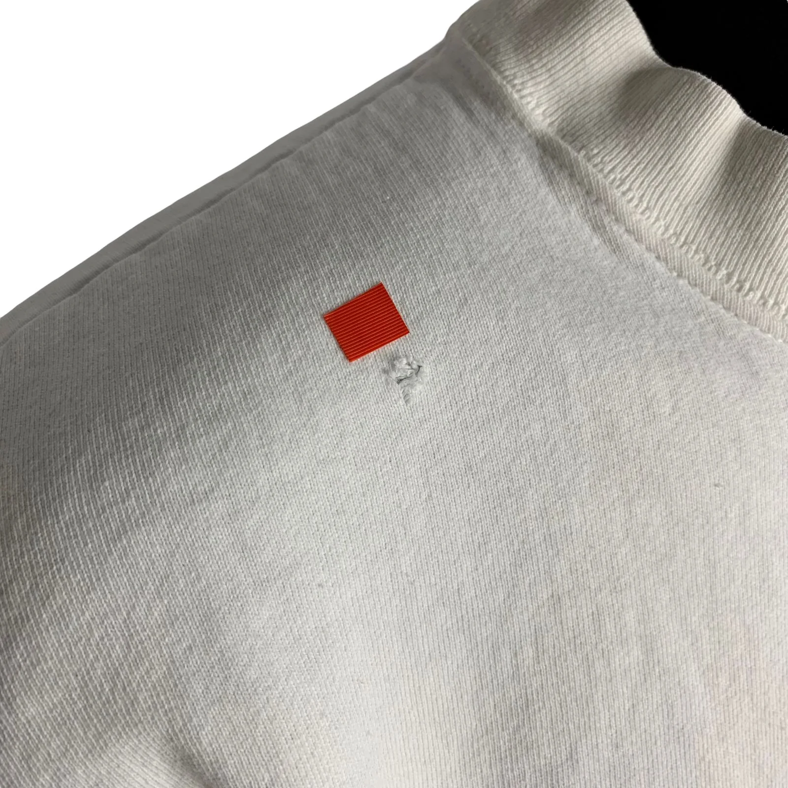 Vintage 80s Mens Clear Lake Riviera Sweatshirt Xl White Crewneck Embroidered by Fruit Of The Loom - Image 4