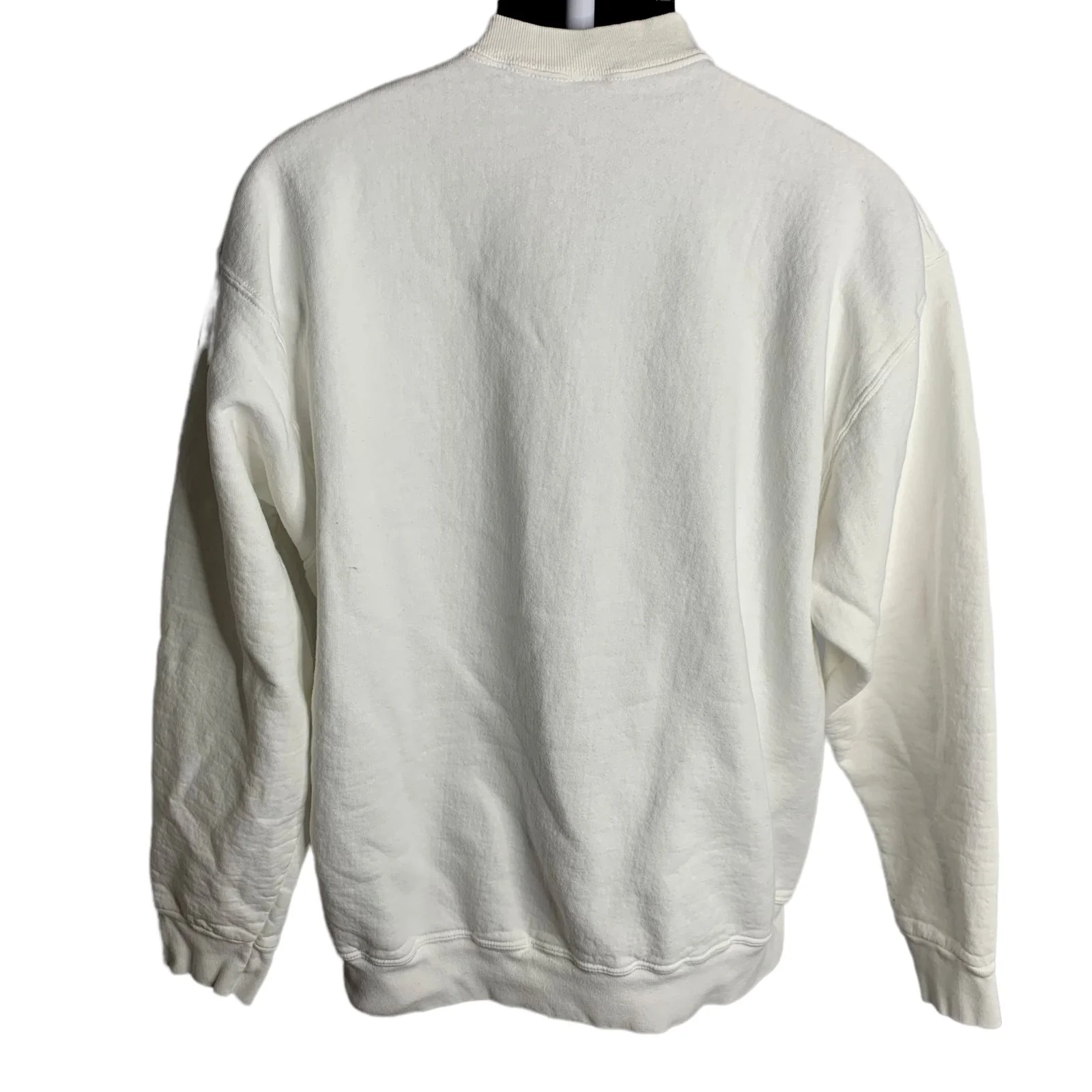 Vintage 80s Mens Clear Lake Riviera Sweatshirt Xl White Crewneck Embroidered by Fruit Of The Loom - Image 6