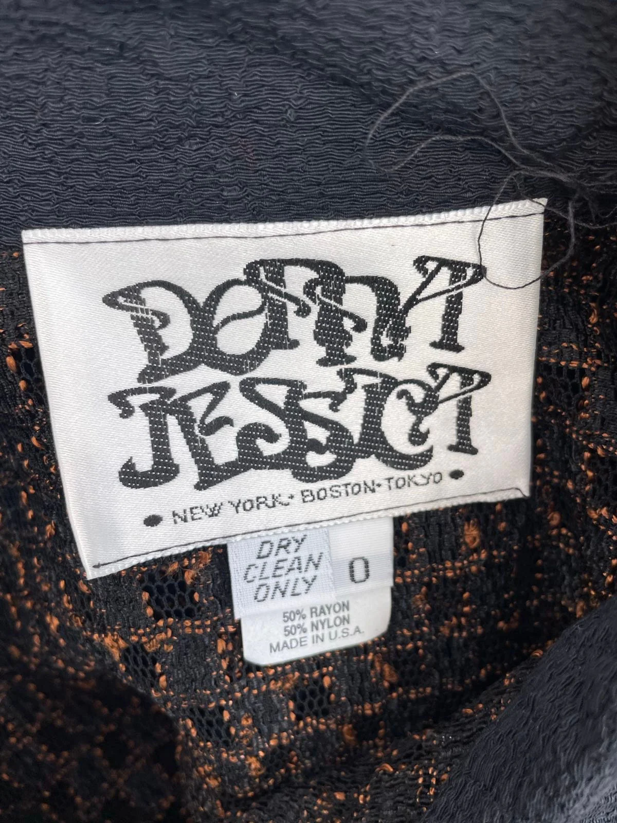 Vintage 80s Never Used Donna Jessica Knitted Mesh Blouse Top Size 10 Sheer Avant Garde Design by Donna Jessica - Image 2