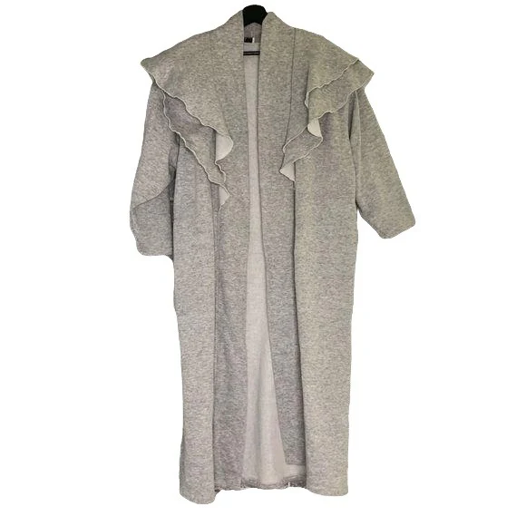 Vintage 80s Open Front Long Cardigan Duster Xl by Sachi - Image 4