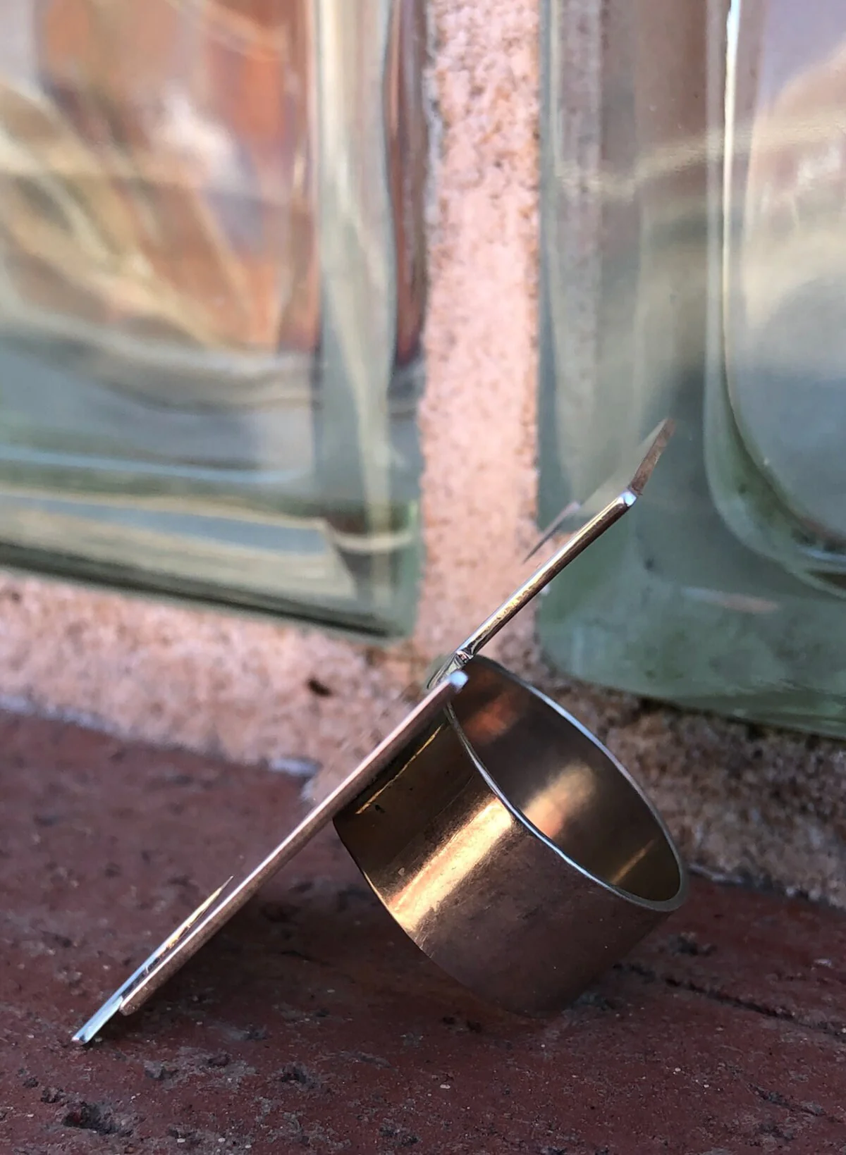 Vintage 80s Oversized Silver Cross Ring Unisex Sz 10 - Image 8