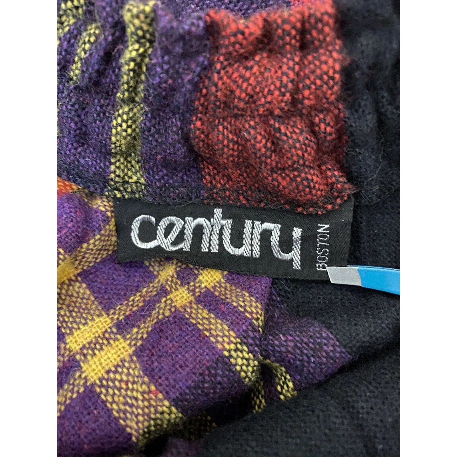 Vintage 80s Plaid Skirt Wool Blend Tartan Knee Length by Century Boston - Image 5