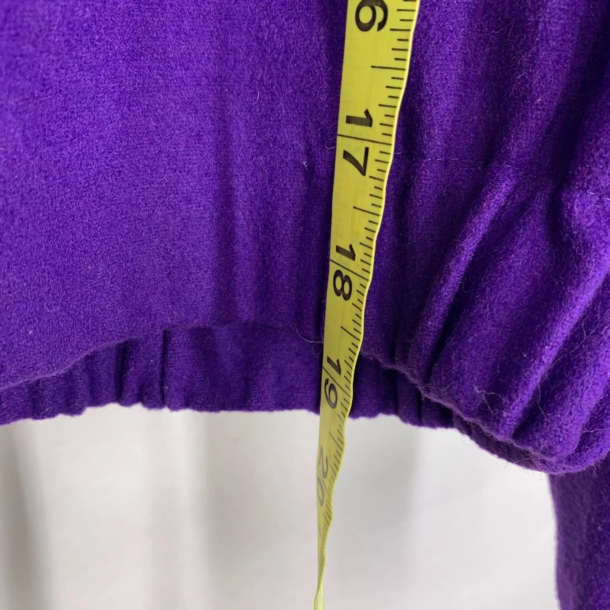 Vintage 80s Purple Bomber Jacket Size 8 - Image 10