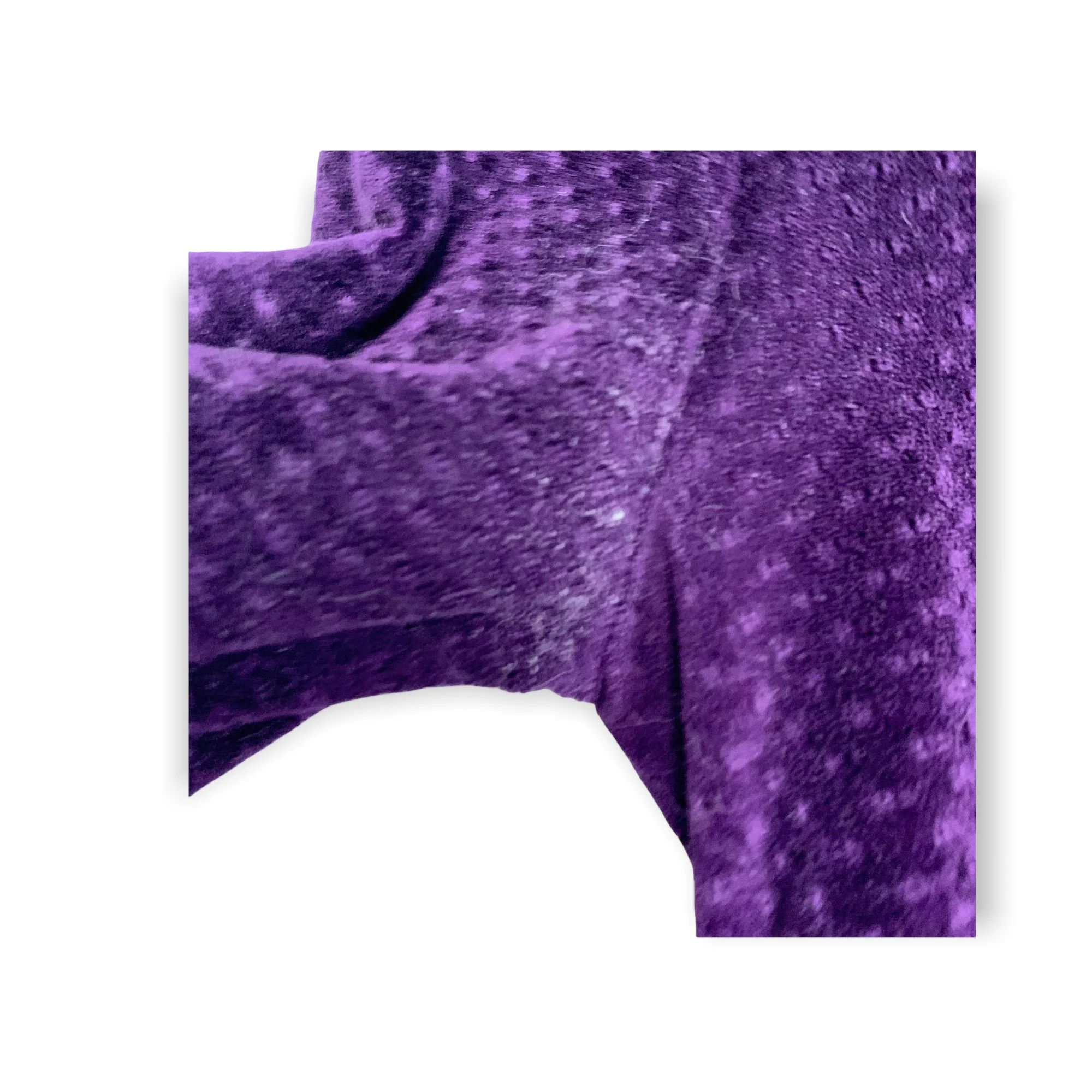 Vintage 80s Purple Satin Textured Velvet Long Robe Small by R Michael Alan - Image 6