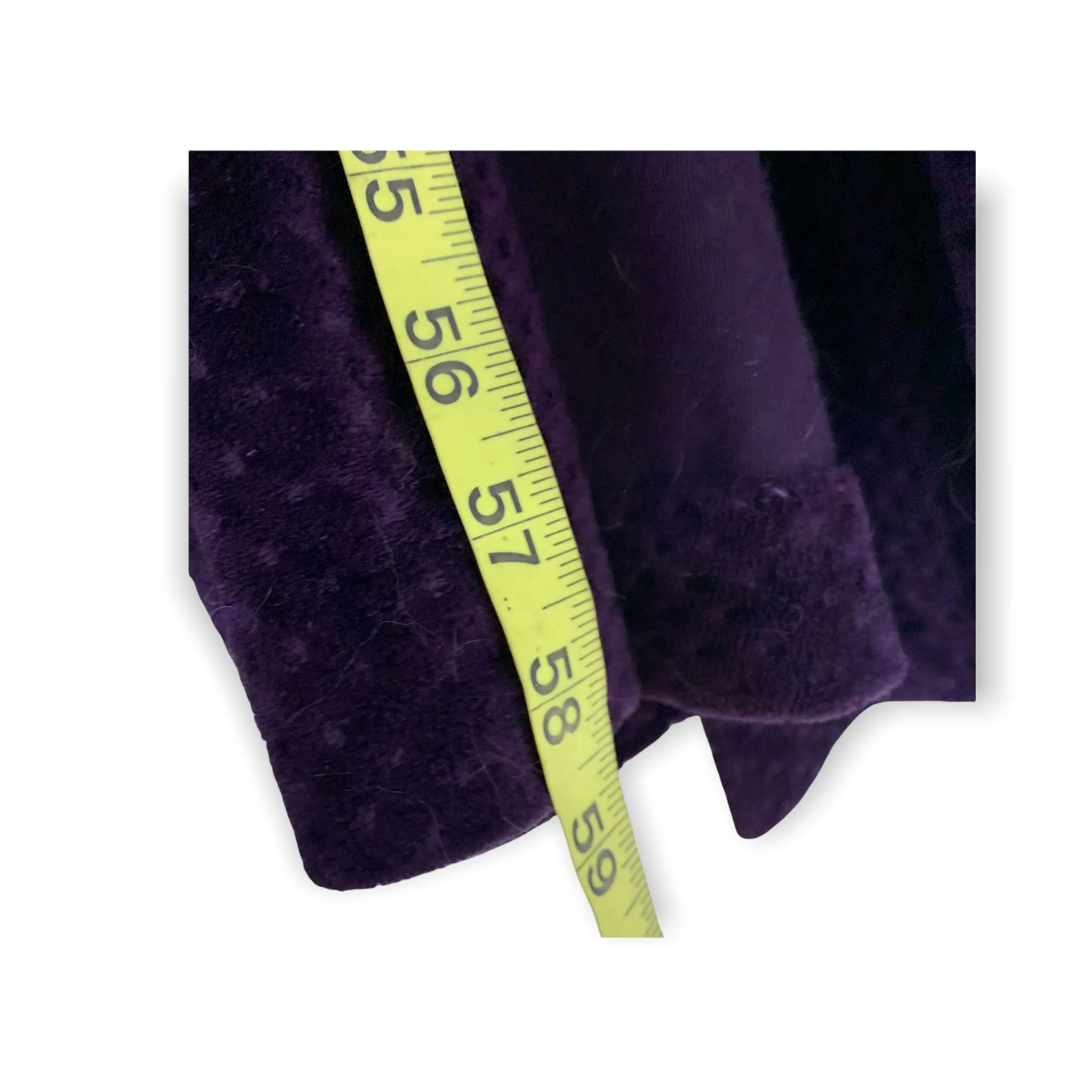 Vintage 80s Purple Satin Textured Velvet Long Robe Small by R Michael Alan - Image 9