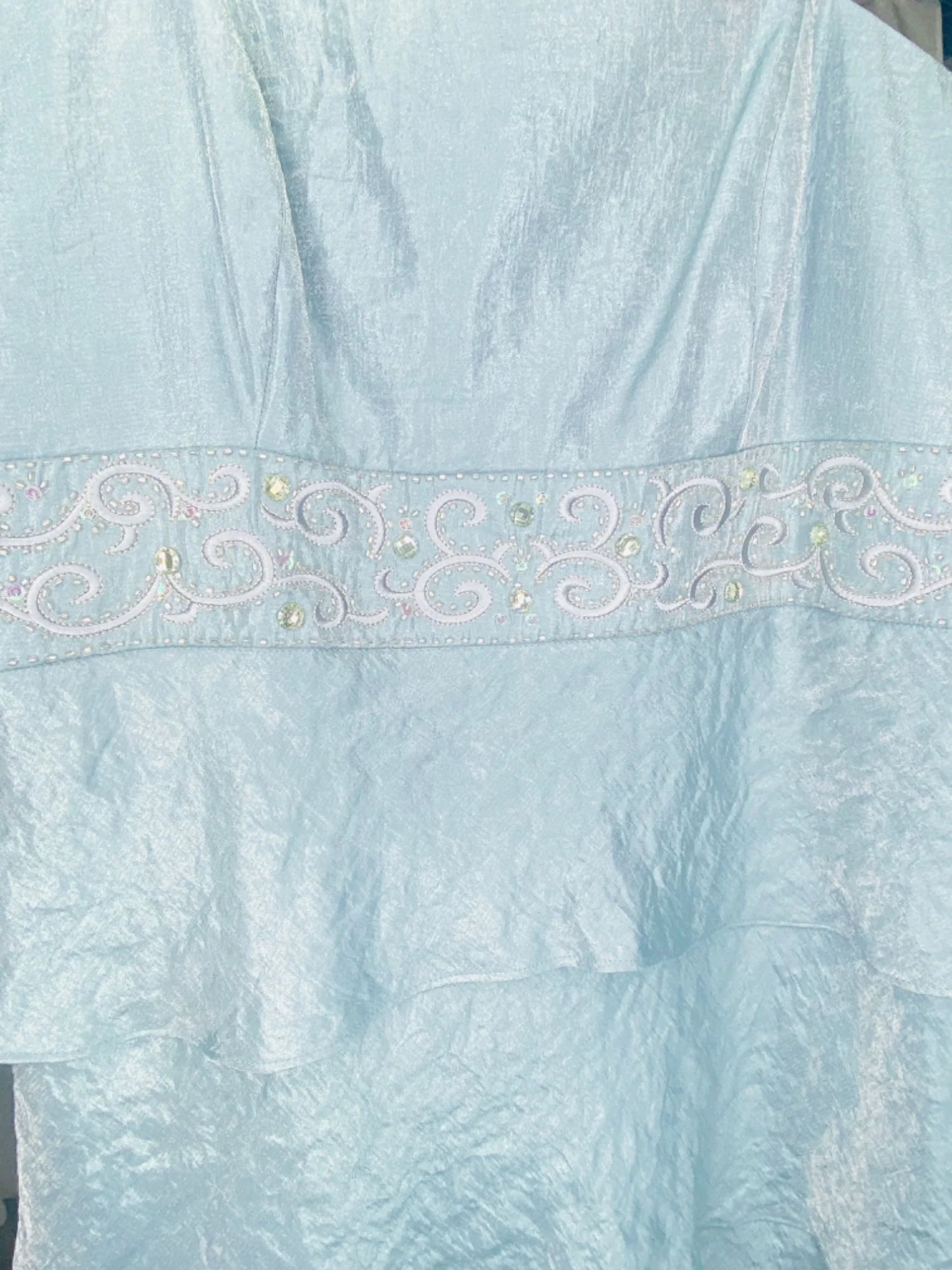 Vintage 80s R and Richards Tafetta Two Piece Gown and Top Set by R&M Richards - Image 10