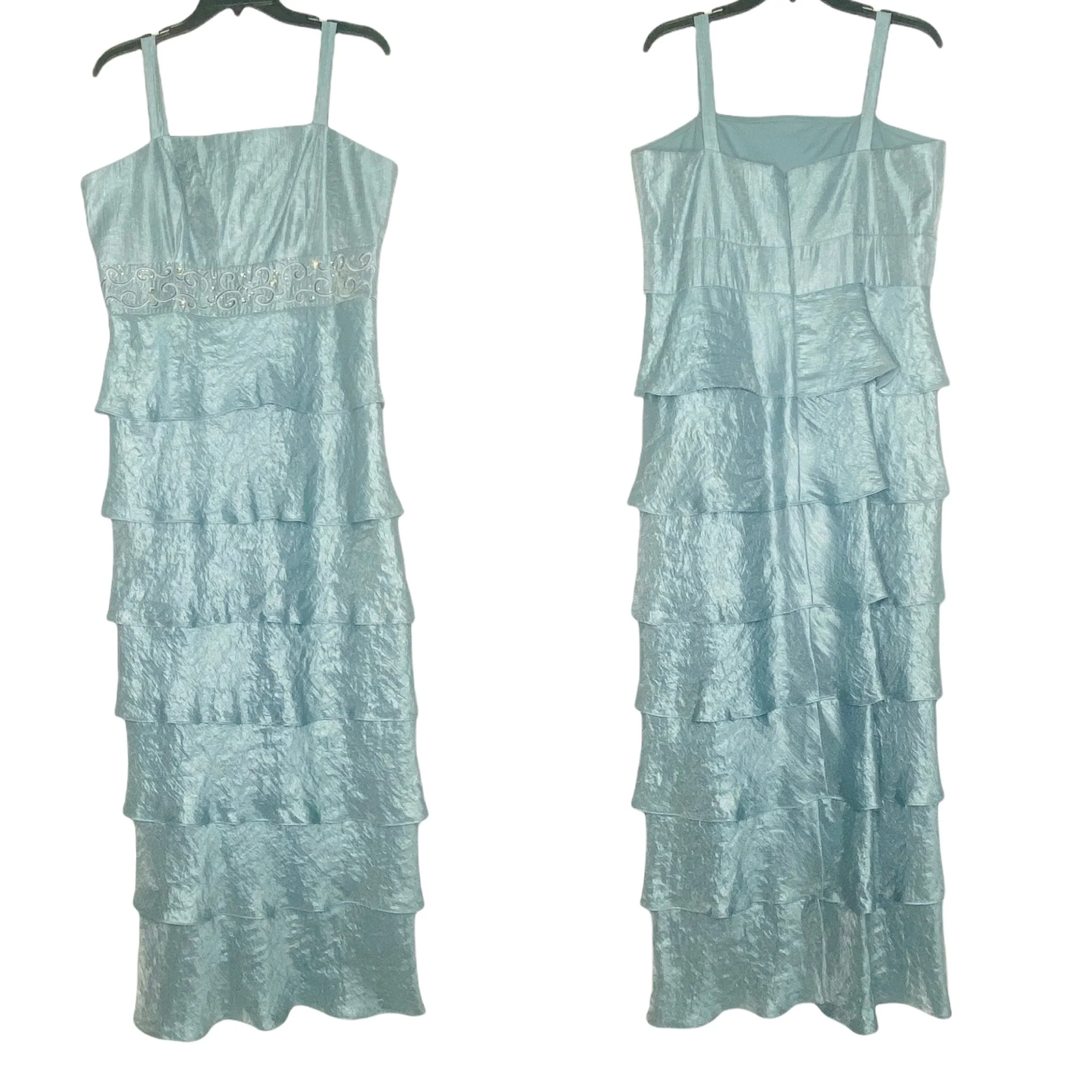 Vintage 80s R and Richards Tafetta Two Piece Gown and Top Set by R&M Richards - Image 3
