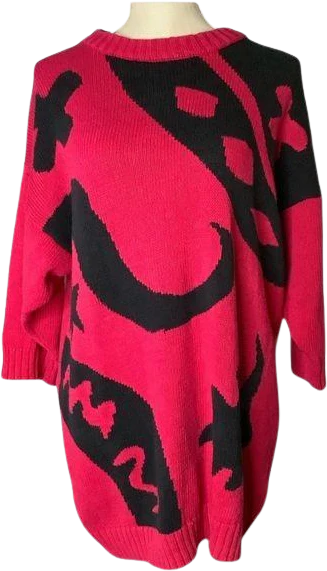 Vintage 80s Ramie Blend Long Sweater Large by Christopher Alan