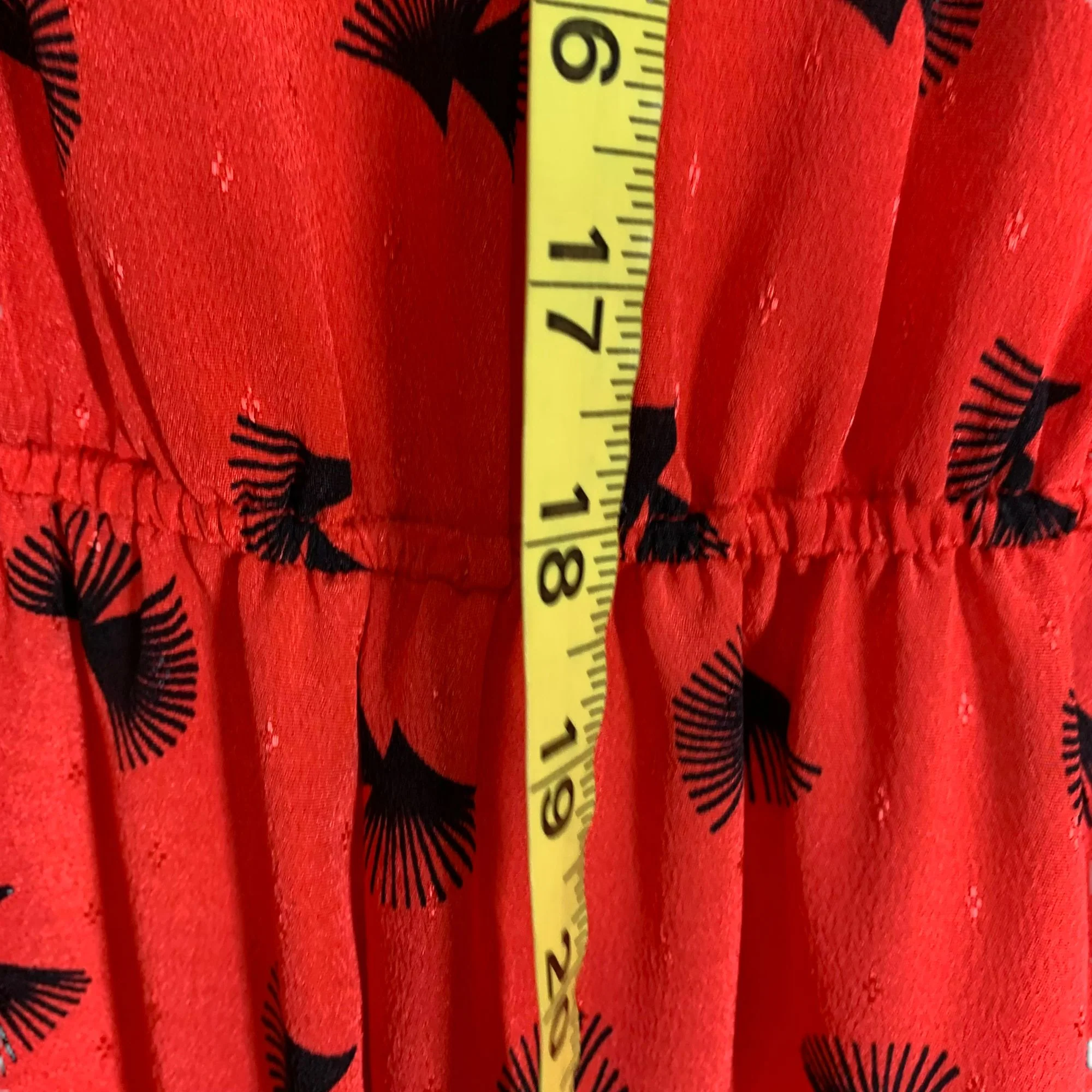 Vintage 80s Red Black Print Short Sleeve Flutter Jumpsuit by Nina Piccalino - Image 11