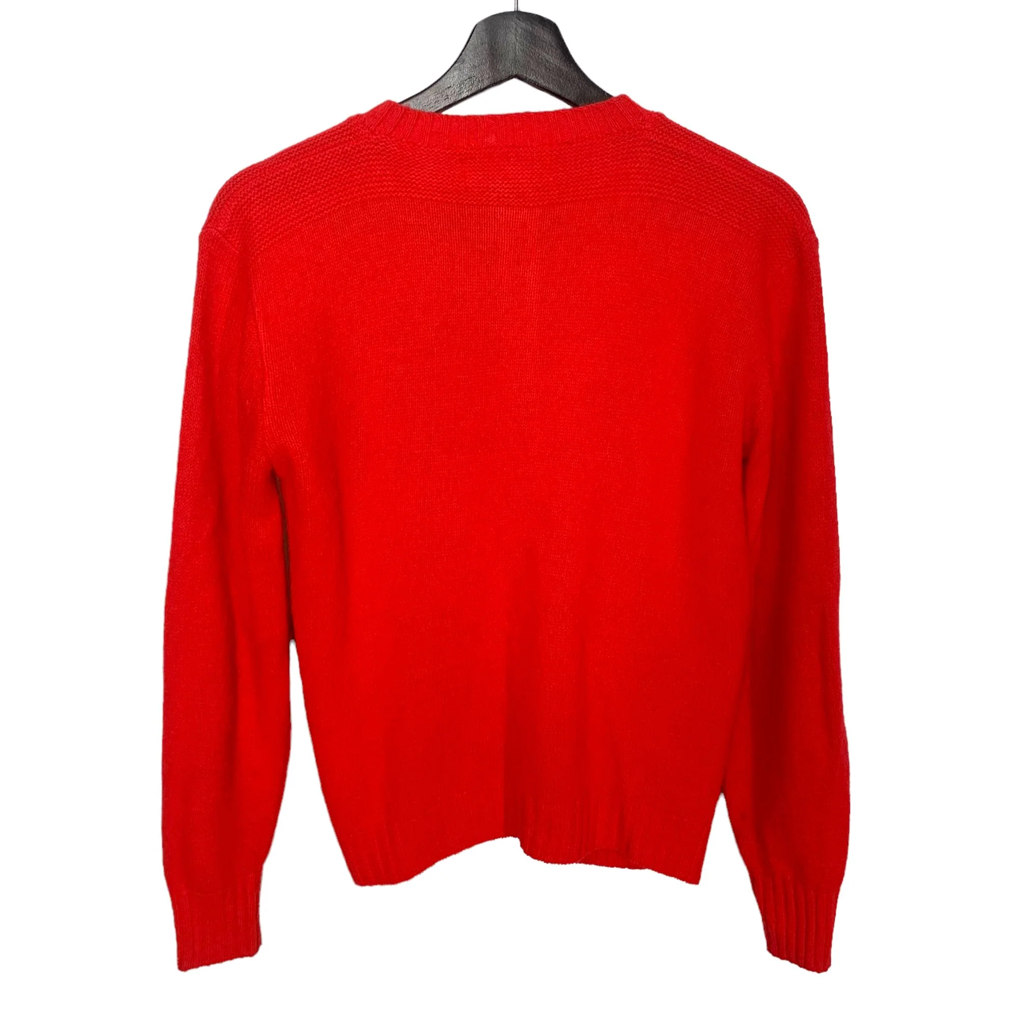 Vintage 80s Red Button Up Orlon Acrylic Cardigan Medium by Robinit - Image 2