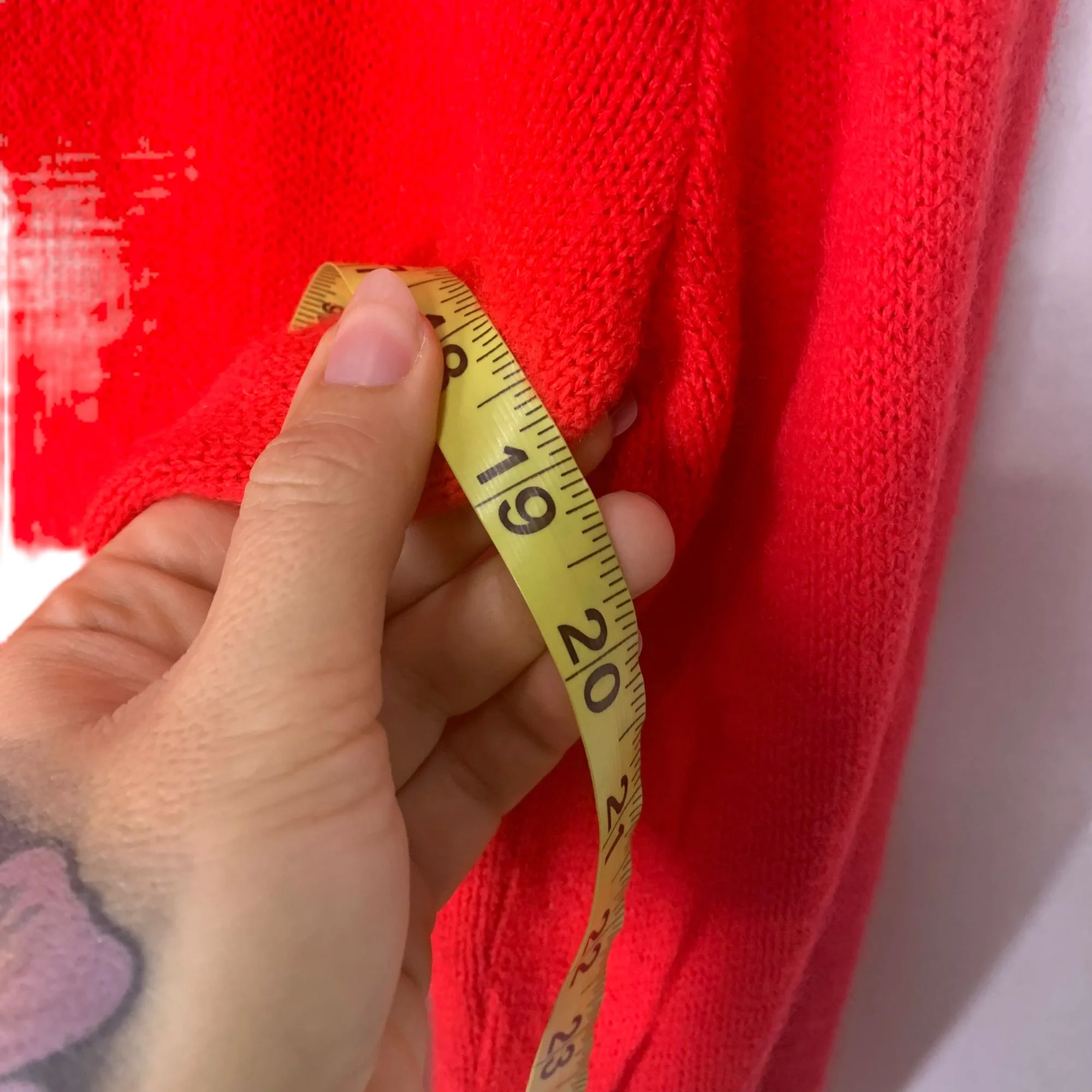 Vintage 80s Red Button Up Orlon Acrylic Cardigan Medium by Robinit - Image 7