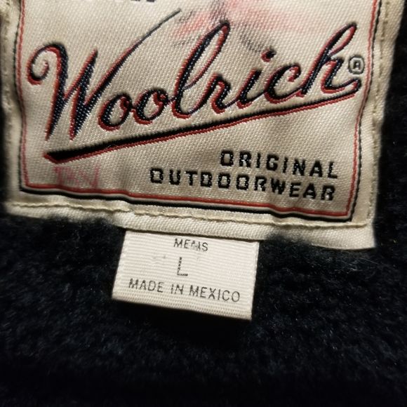 Vintage 80s Retro Woolrich Gray Wool Blend Black Faux Fur Car Stadium Coat Lg by Woolrich - Image 6