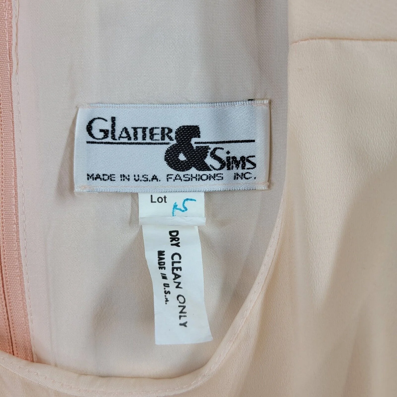 Vintage 80s Size 14 Midi Dress Layered Chiffon Sexy Old Hollywood Classic Flowy by Glatter & Sims - Image 5