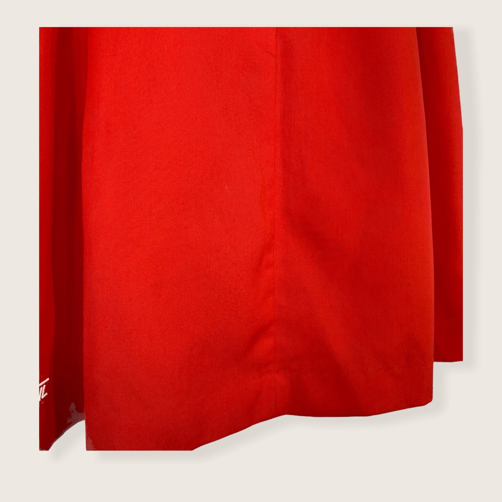 Vintage 80s Tail Stripe Waist Tennis Skirt Large - Image 3