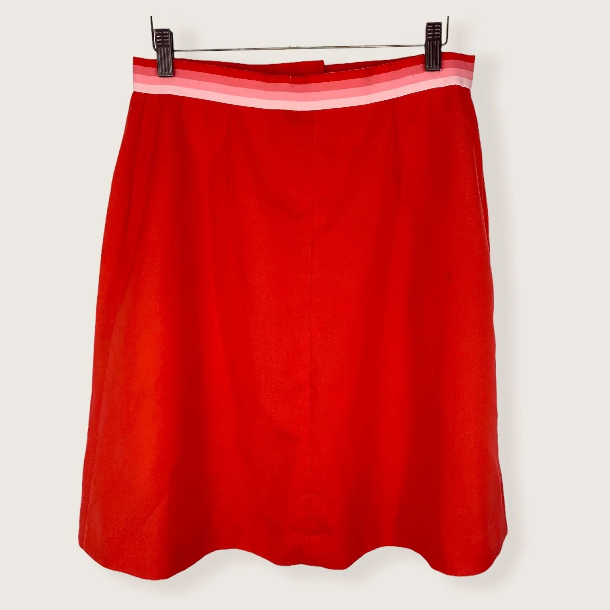 Vintage 80s Tail Stripe Waist Tennis Skirt Large - Image 4