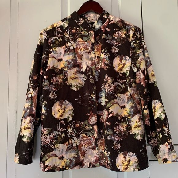 Vintage 80s Oversized Print Jean Jacket by Take Two - Image 2
