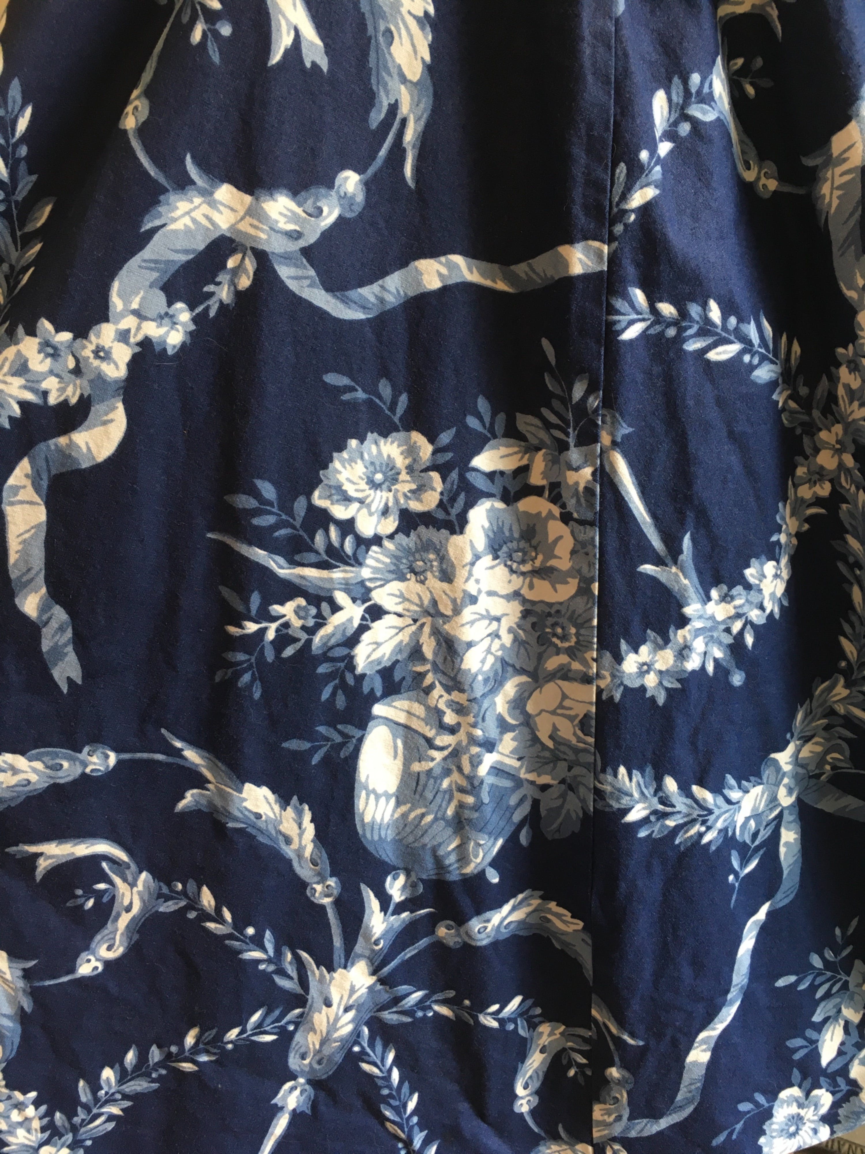 80's Sleeveless Sweetheart Toille Print Cotton Dress by Karen Alexander - Image 6