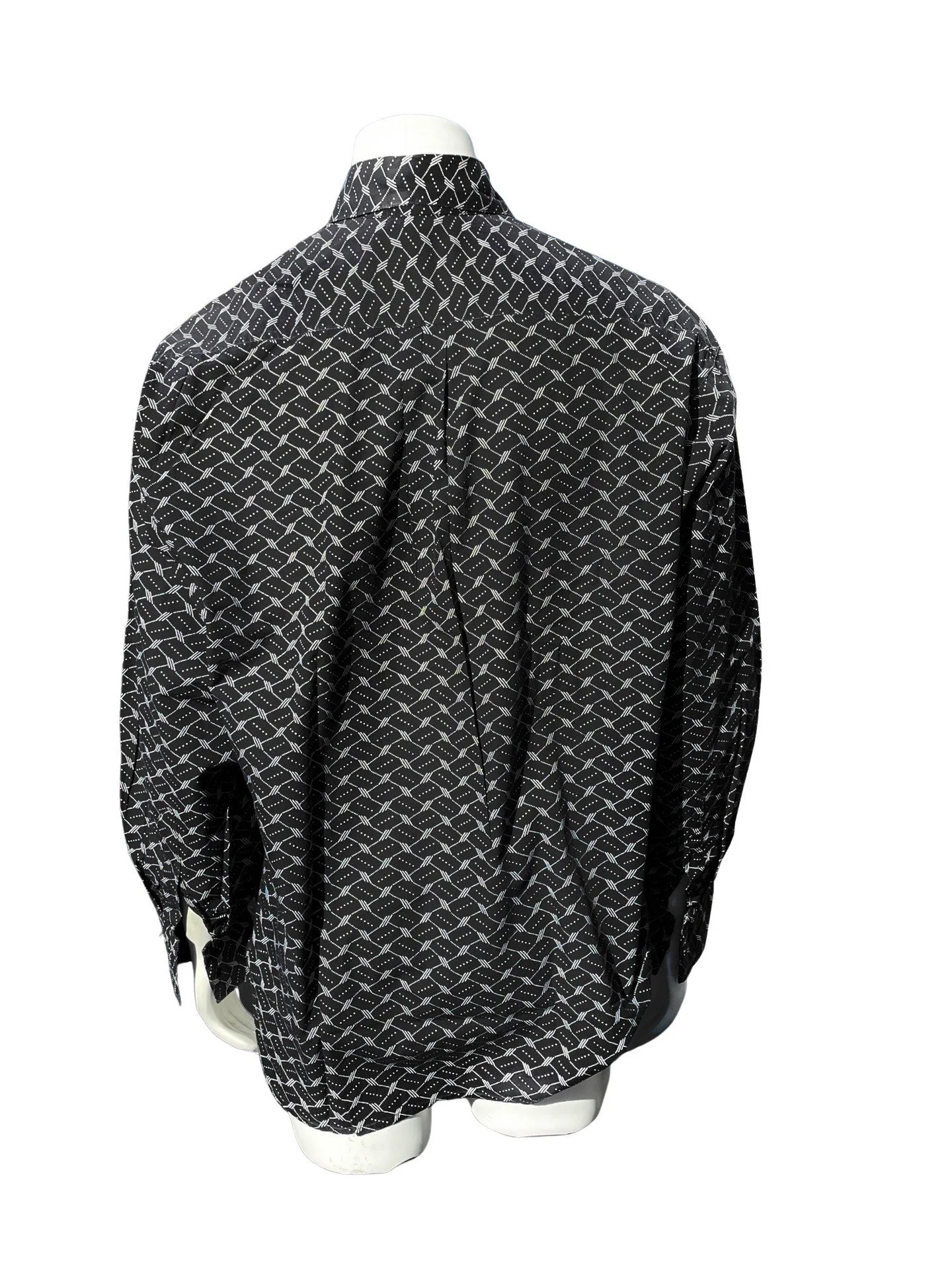 Vintage 80s Willi Smith Willi Wear Novelty Print Dress Shirt Long Sleeve Size M Oversized Mint by Willi Smith - Image 2