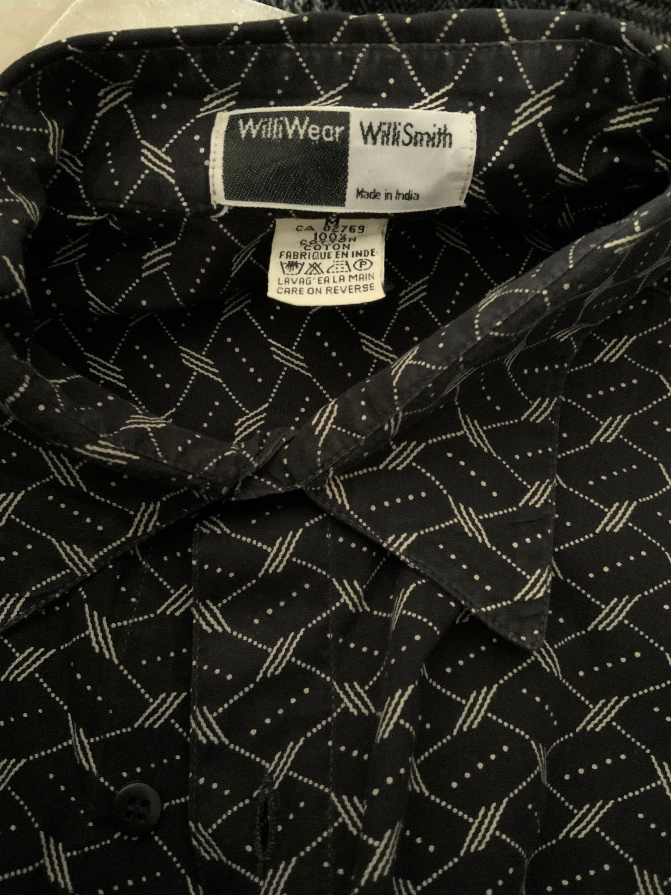Vintage 80s Willi Smith Willi Wear Novelty Print Dress Shirt Long Sleeve Size M Oversized Mint by Willi Smith - Image 3